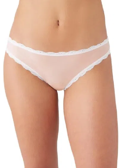 Wacoal Inspired Eyelet Bikini Bottom In Rose Smoke In Pink