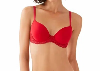 WACOAL LA FEMME T-SHIRT UNDERWIRE BRA IN EQUESTRIAN RED