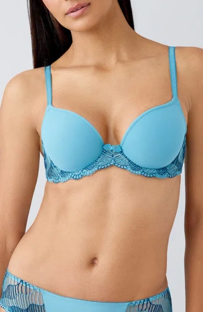 Wacoal La Femme Seamless Underwire T-shirt Bra In Blue
