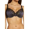 Wacoal Lace Affair Underwire Bra In Black/graphite