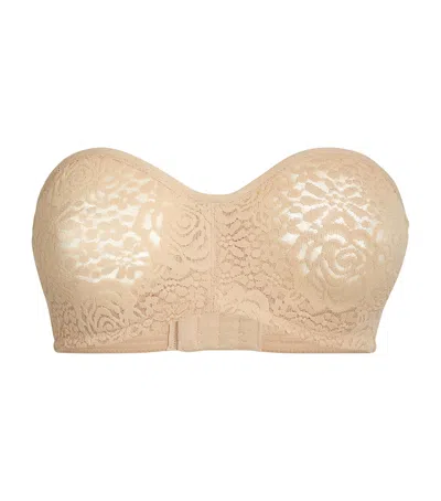Wacoal Lace Halo Strapless Bra In Nude