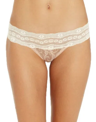 Wacoal Lace Kiss Bikini Panty In Naughty Naked In White