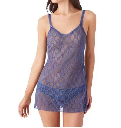 Wacoal Lace Kiss Chemise In Vintage Indigo In Blue