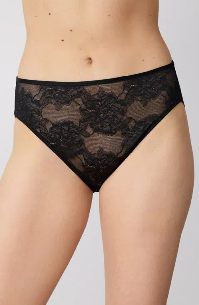 Wacoal Lace Kiss High Cut Briefs In Black