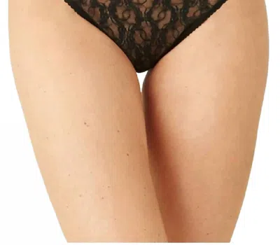Wacoal Lace Kiss Hi-leg Panty In Night In Black