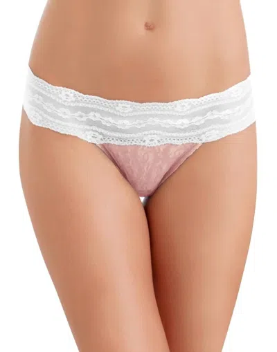 Wacoal Lace Kiss Thong Panty In Naughty Naked In Multi