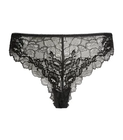 Wacoal Lace Perfection Low-rise Tanga In Grey
