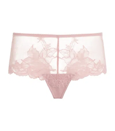 Wacoal Lace Vivid Attraction Tanga Briefs In Pink