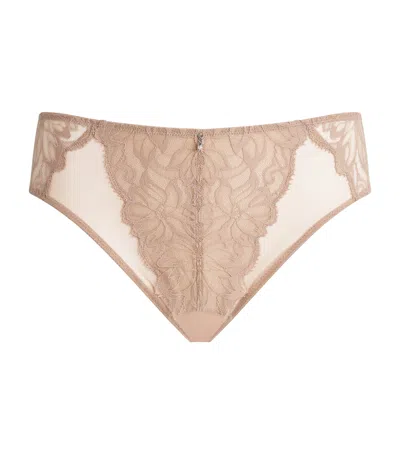 Wacoal Lace-trim Abéllia Briefs In Neutral