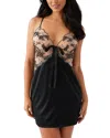 Wacoal Midnight Soiree Chemise In Caviar