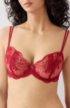 Wacoal Midnight Soiree Underwire Bra In Red
