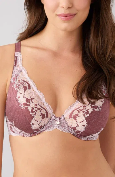 Wacoal Modern Affair Underwire Plunge Bra In Brown