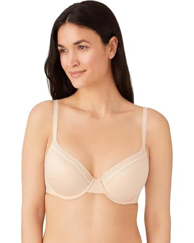 WACOAL PERFECT PRIMER T-SHIRT BRA WOMEN'S 32D BEIGE UNDERWIRE CONVERTIBLE ERK811
