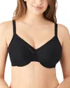Wacoal Perfect Primer Full-coverage Underwire Bra In Black