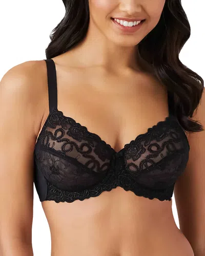 Wacoal Renaissance Rose Underwire Bra In Black