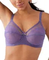 Wacoal Retro Chic Full Figure Underwire Bra In Purple