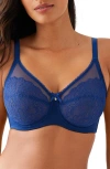 Wacoal Retro Chic Full Figure Underwire Bra In Blue Depths