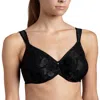 Wacoal Seamless Full Figure Underwire Bra In Black In Black