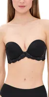 Wacoal Self-assured Underwire Convertible Push-up Bra In Black