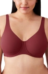 Wacoal Shape Revelation Pendulous Underwire Full Coverage Bra In Cordovan