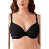 Wacoal Shape Revelation Shallow Top T-shirt Bra In Black