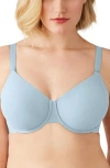 Wacoal Shape Revelation Shallow Top T-shirt Bra In Winter Sky