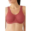 Wacoal Simone Seamless Underwire Sports Bra In Garnet Rose