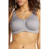 Wacoal Simone Seamless Underwire Sports Bra In Lilac Gray W/zephyr