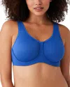 Wacoal Sport High-impact Underwire Bra 855170, Up To I Cup In Beaucoup Blue