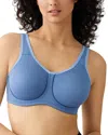 Wacoal Simone Seamless Underwire Sports Bra In Blue