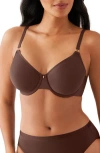 Wacoal Simply Done Underwire Convertible T-shirt Bra In Brown