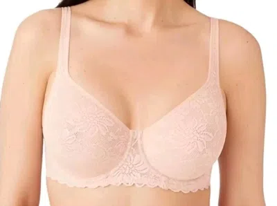 Wacoal Soft Sense Lace Underwire Bra In Nude In Pink
