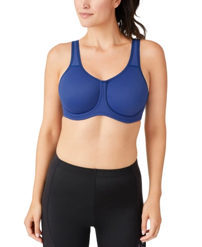 Wacoal Sport High-impact Underwire Bra 855170, Up To I Cup In Twilight Blue
