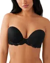 Wacoal Self-assured Underwire Convertible Push-up Bra In Black