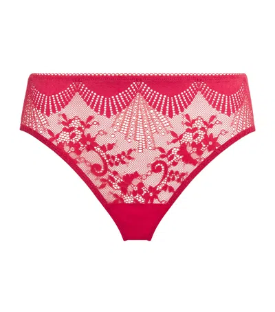 Wacoal Stretch-lace Sensu Briefs In Red