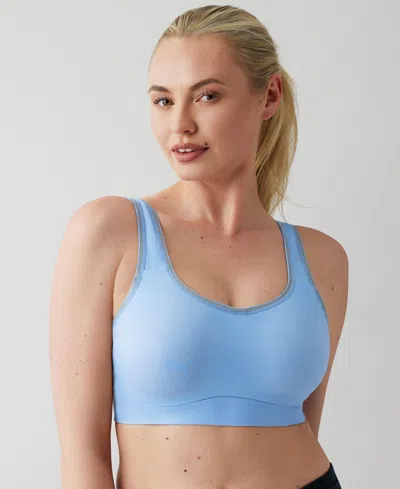 Wacoal Sydney Sport Full-coverage Underwire Bra 855302 In Blue