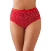 Wacoal Understated Cotton Blend Briefs In Red