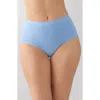 Wacoal Understated Cotton Blend Briefs In Blue