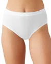 Wacoal Understated High-rise Stretch Cotton Briefs In White