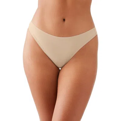 Wacoal Understated Stretch Cotton Thong In Neutral