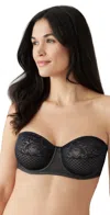 Wacoal Visual Effects Strapless Underwire Minimizer Bra In Black