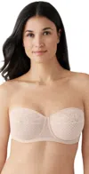 Wacoal Visual Effects Strapless Underwire Minimizer Bra In Sand