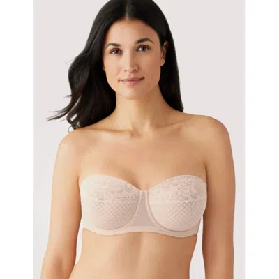 WACOAL VISUAL EFFECTS MINIMIZER BRA WOMENS SAND STRAPLESS UNDERWIRE GBO527