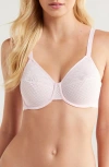 Wacoal Visual Effects Underwire Minimizer Bra In Pink