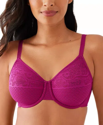 Wacoal Visual Effects Underwire Minimizer Bra - Cup C In Hot Pink In Purple