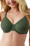 Wacoal Visual Effects Underwire Minimizer Bra In Green