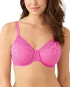 Wacoal Visual Effects Unlined Underwire Minimizer Bra In Pink