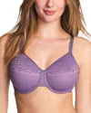Wacoal Visual Effects Unlined Underwire Minimizer Bra In Purple