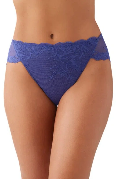 Wacoal Vivid Attraction High Cut Briefs In Blue