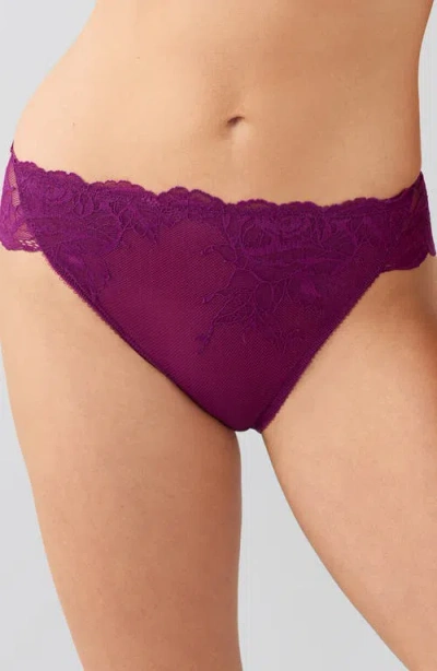 Wacoal Vivid Attraction High Cut Underwear In Purple